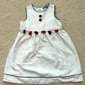4T Red White & Blue Boutique Dress
